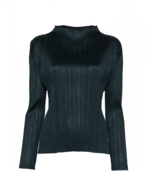Pleats Please Issey Miyake cowl-neck Top | Grey | FARFETCH SG