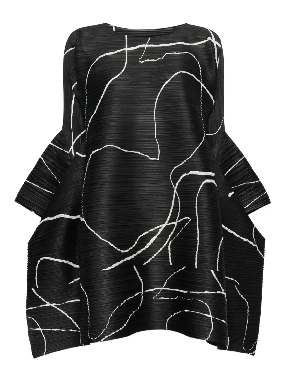 Pleats Please Issey Miyake Pause short dress / tunique, black - ブラック Pleats Please Issey Miyake Pause short dress / tunique, black - ブラック