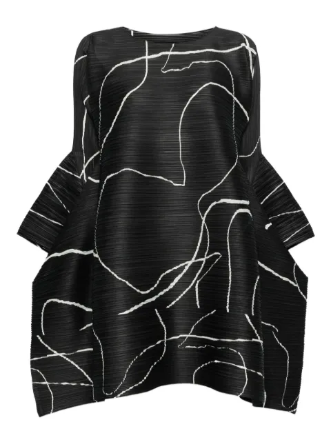 Pleats Please Issey Miyake Pause short dress / tunique, black