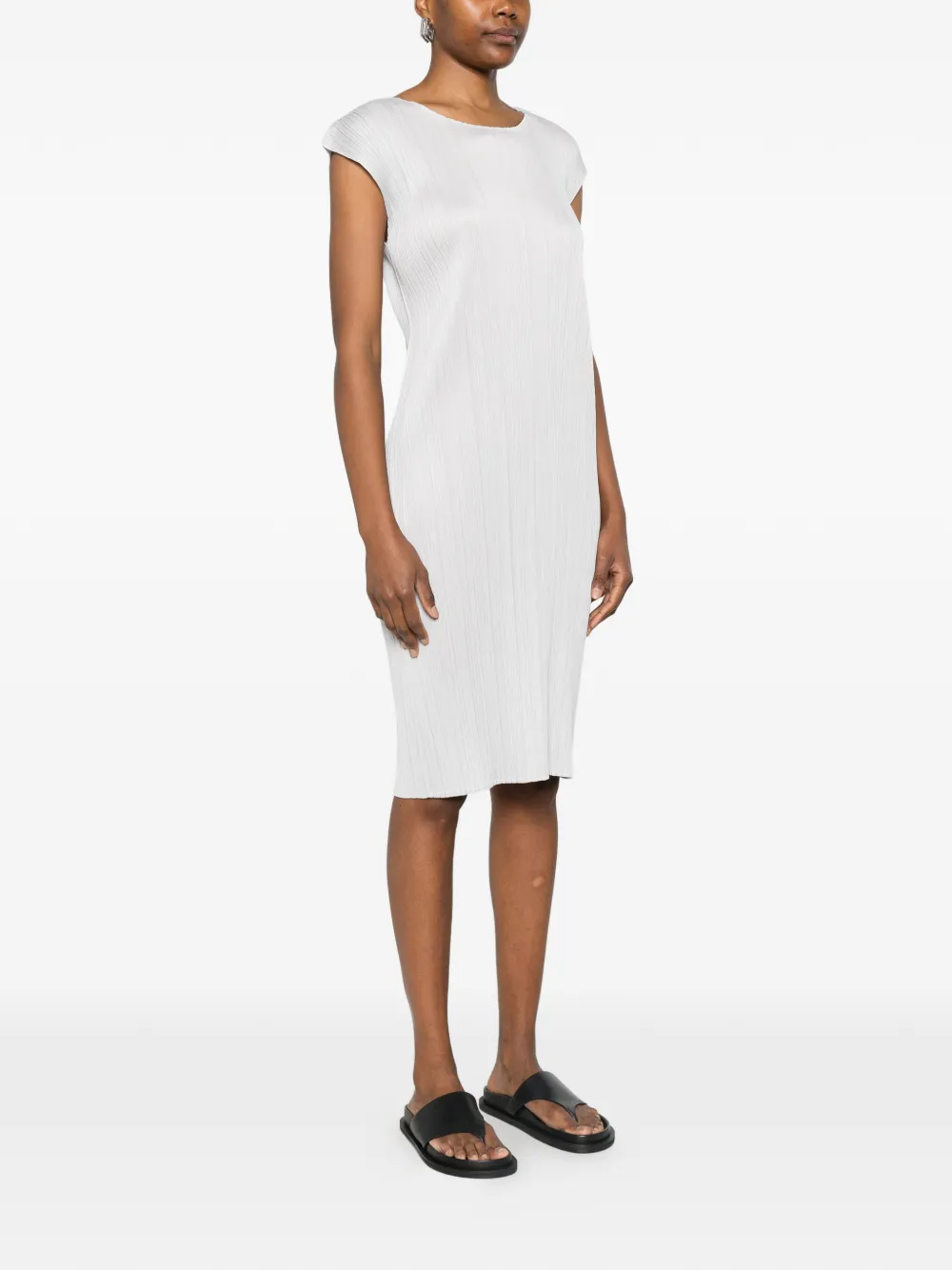 Pleats Please Issey Miyake Jurk met korte mouwen Wit