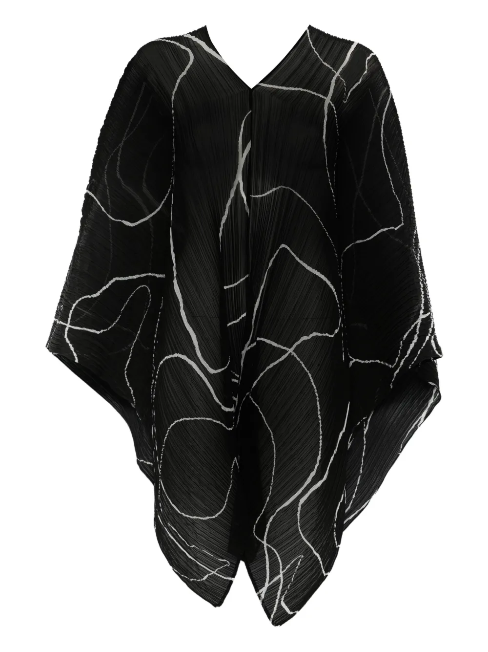 Pleats Please Issey Miyake abstract-pattern blouse | Black | Image 1