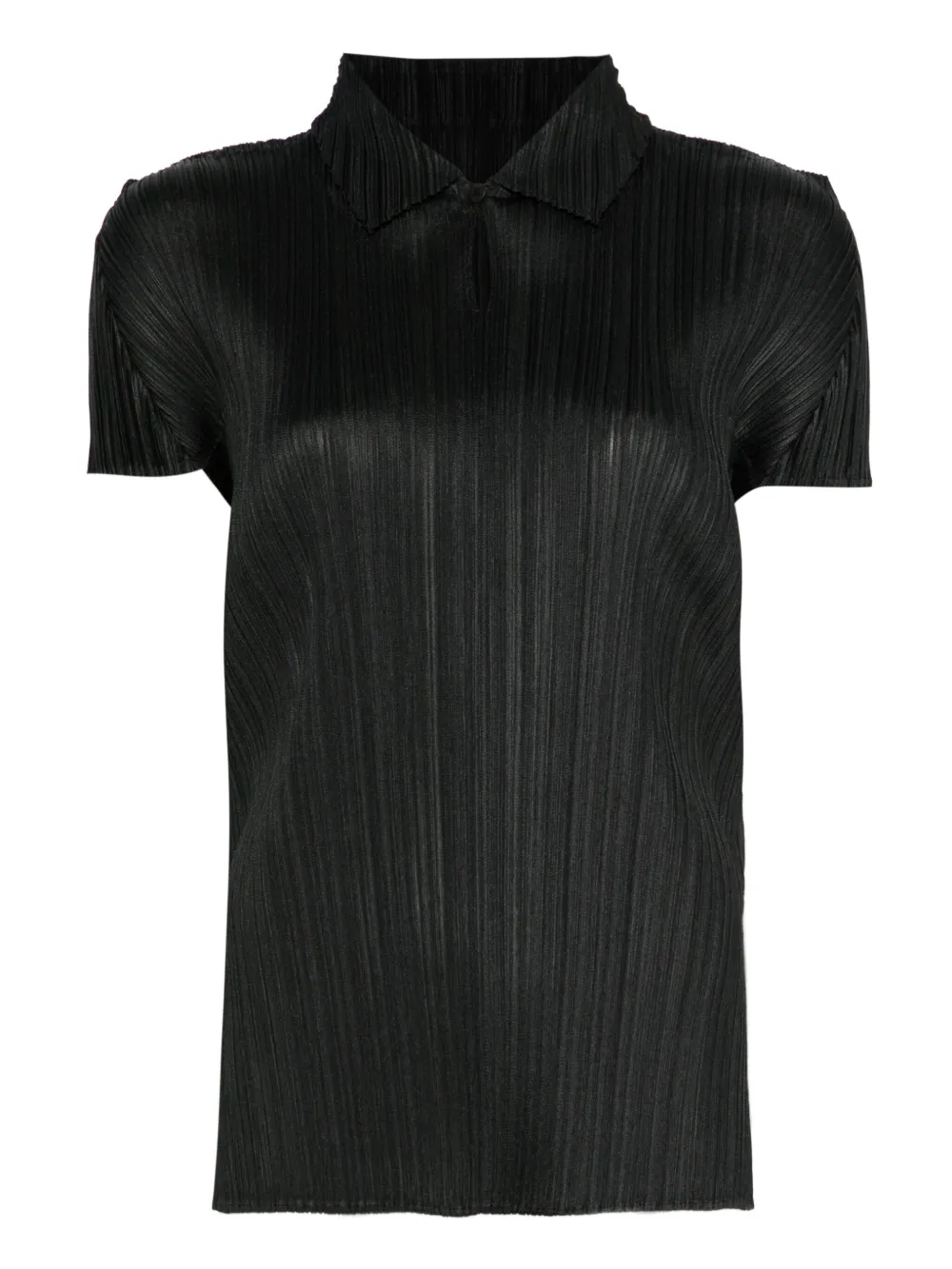 Pleats Please Issey Miyake playera tipo polo August | negro | Image 1