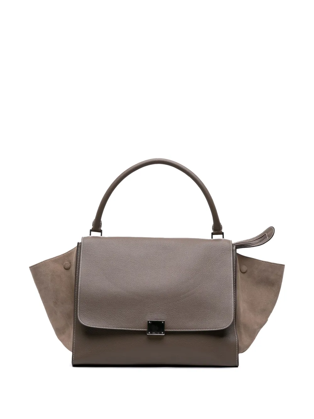 Celine Pre-Owned 2014-2025 Large Leather Trapeze satchel | Brown | Image 1