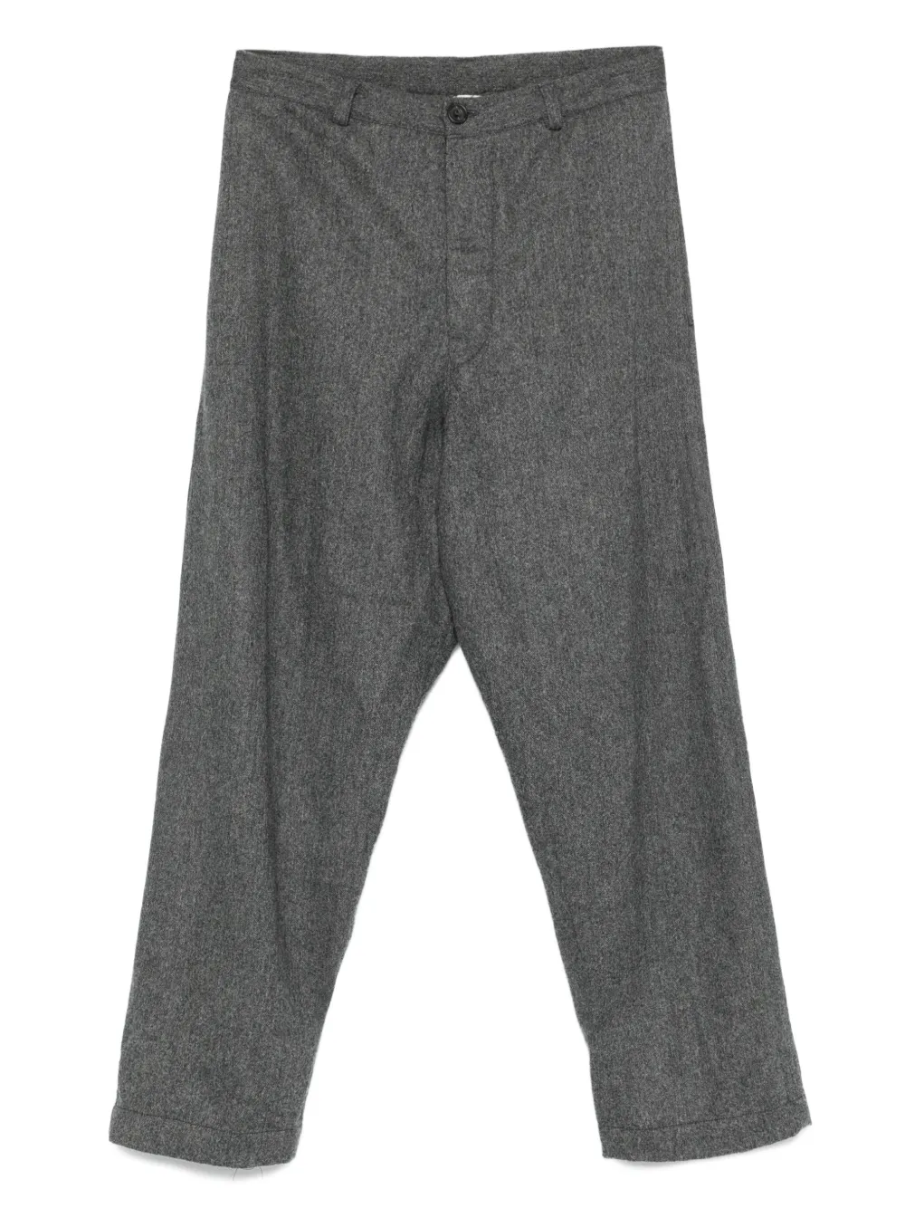 button-fly wool trousers