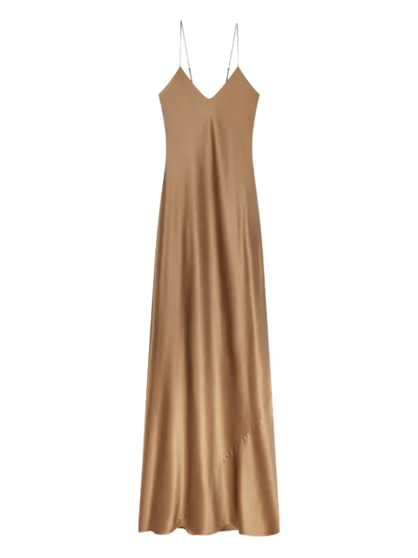 eterne brown dress Slip Maxi | Neutrals Adjust the barely FMD-EOFY-25 Chun Li 👊🏽🥋 #spookyszn Color:#26-Cream