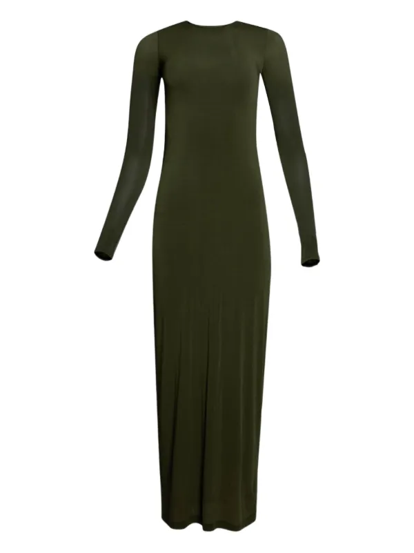 The Webster | Wardrobe.NYC Sheer Long Sleeve Dress Military Green L The Webster | Wardrobe.NYC Sheer Long Sleeve Dress Military Green L