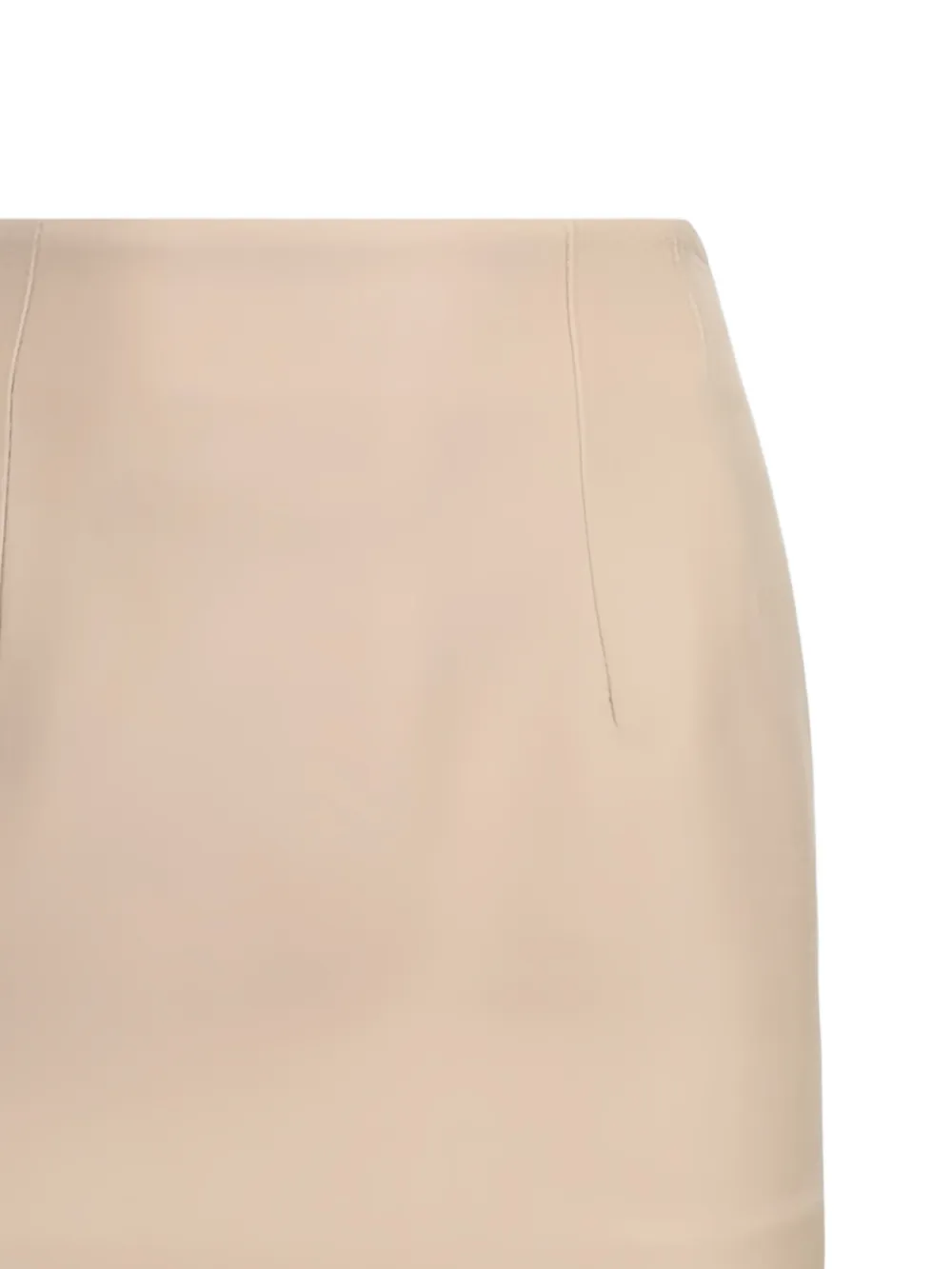 WARDROBE.NYC contour mini skirt - Beige
