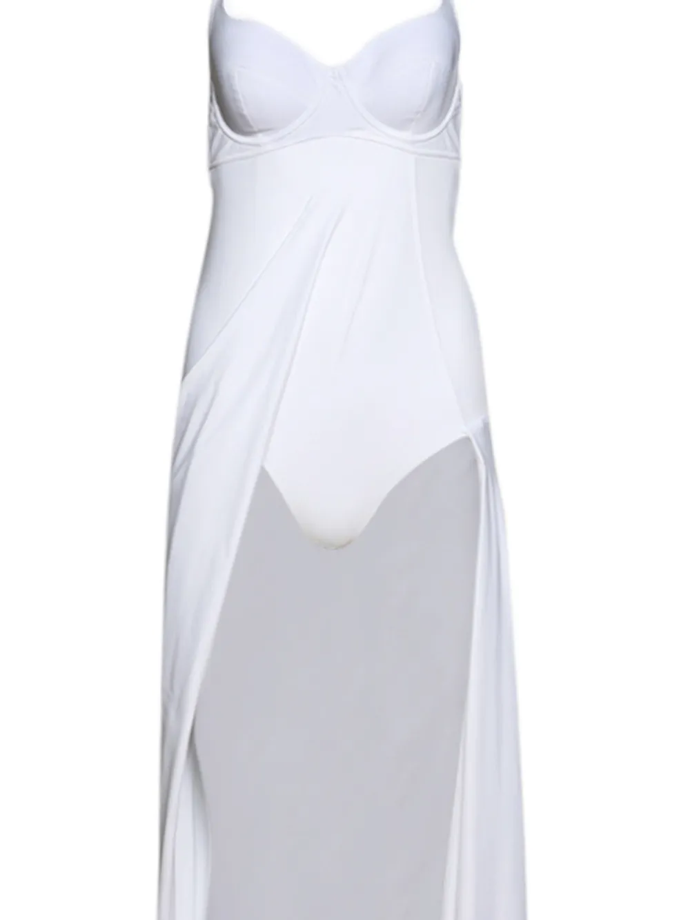 Balenciaga Asymmetrische jurk Wit