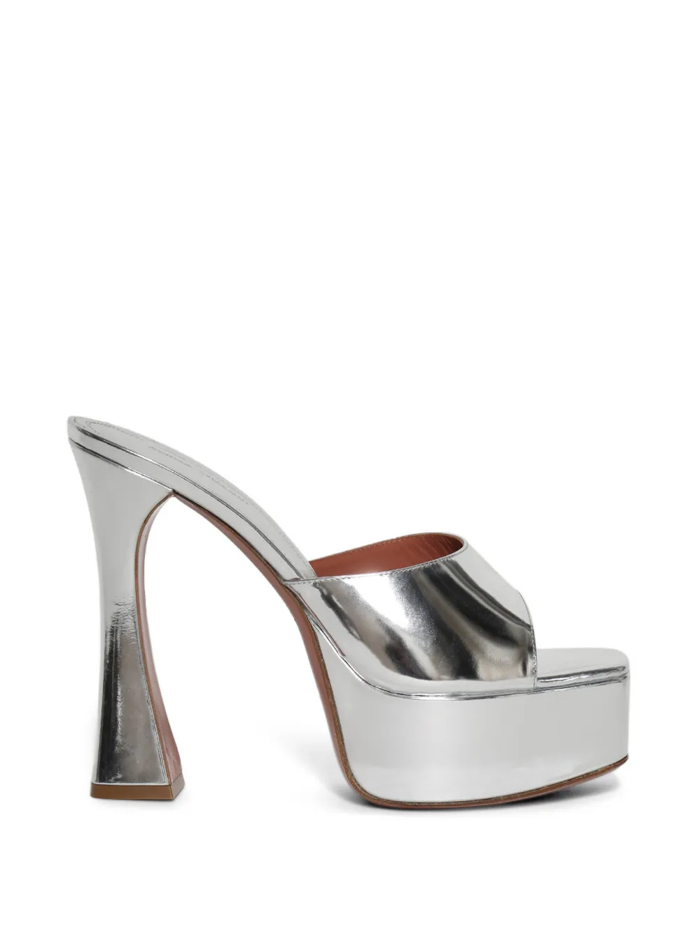 Amina Muaddi Dalida plateau sandals - Argento
