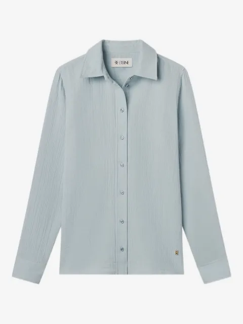 ETERNE camisa de algodón con botones