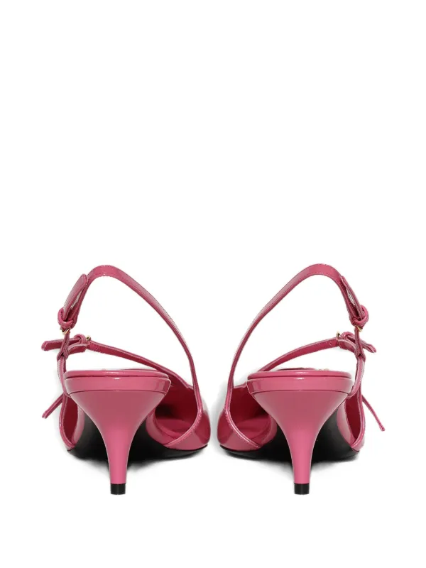 Miu Miu 25mm Slingback pointed-toe Sandals | Pink | FARFETCH