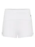Jean Paul Gaultier ribbed garter cotton shorts - White