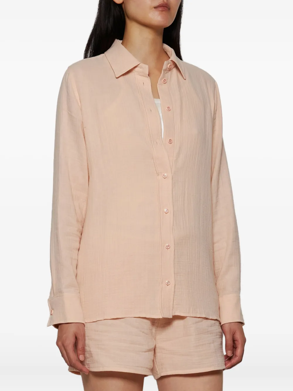 Éterne Constance Button-down Cotton Shirts In Pink