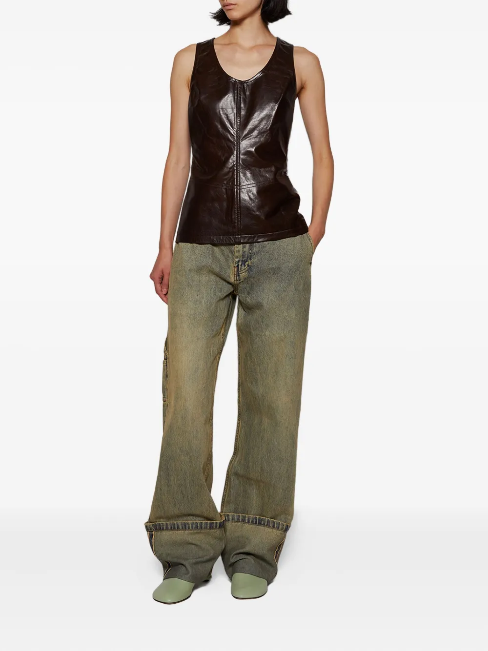 ENTIRE STUDIOS leather tank top | Vests & Tank Tops | Image 2