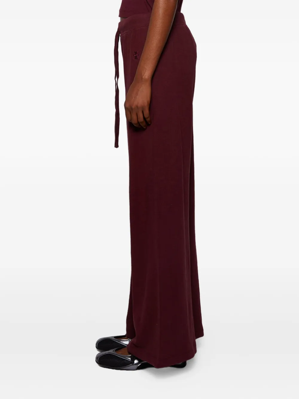 Éterne Cotton Track Pants In Red