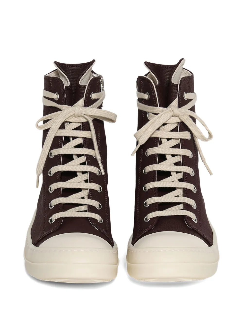 Rick Owens DRKSHDW 35 mm denim high-top sneakers Bruin