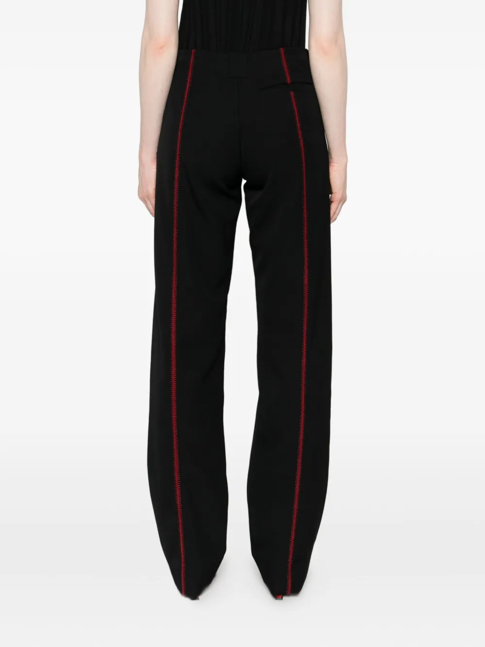 Diotima Side-stripe Trousers In Red