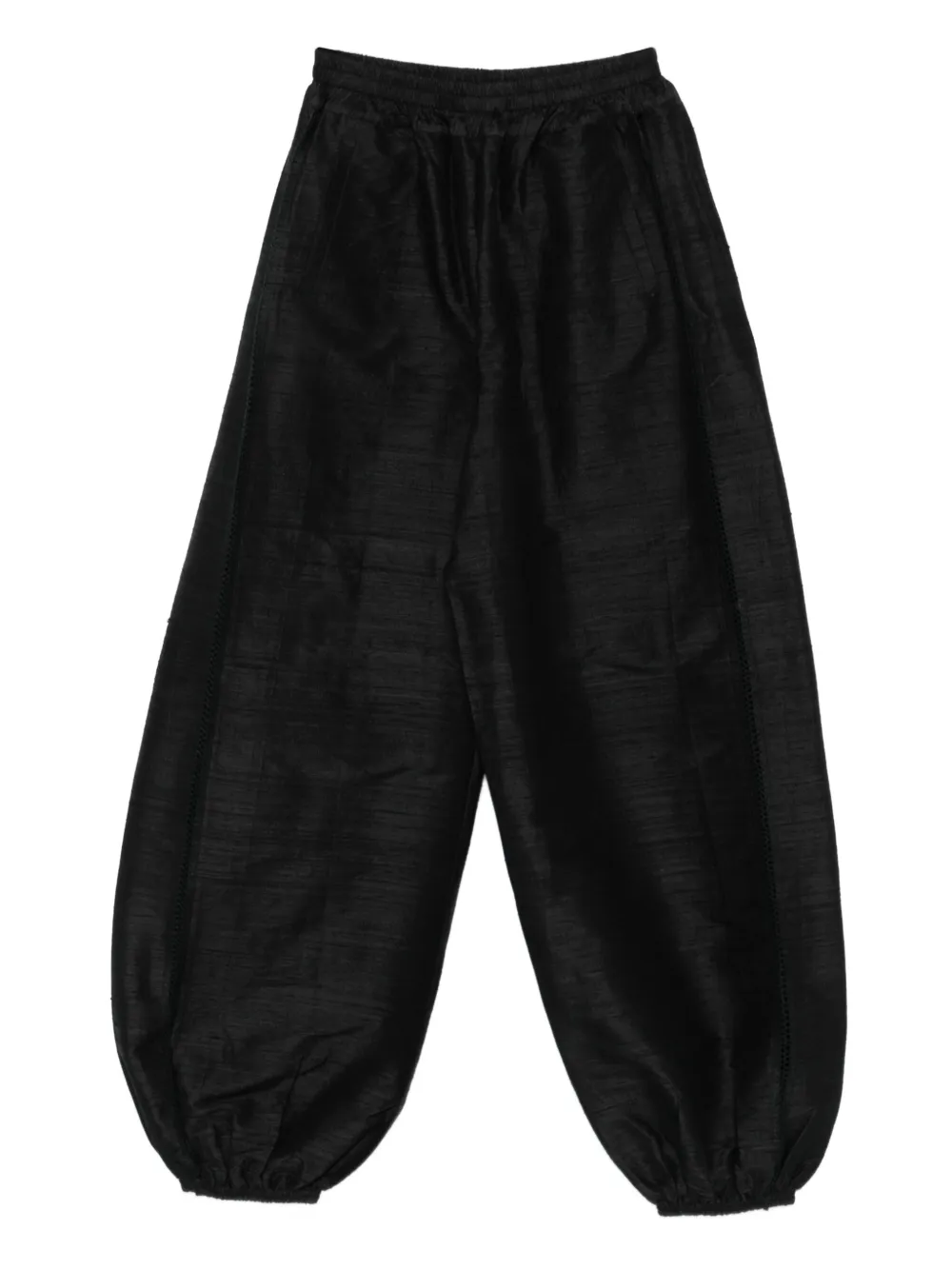 diotima elasticated-waistband balloon-shaped trousers | Black | Image 1