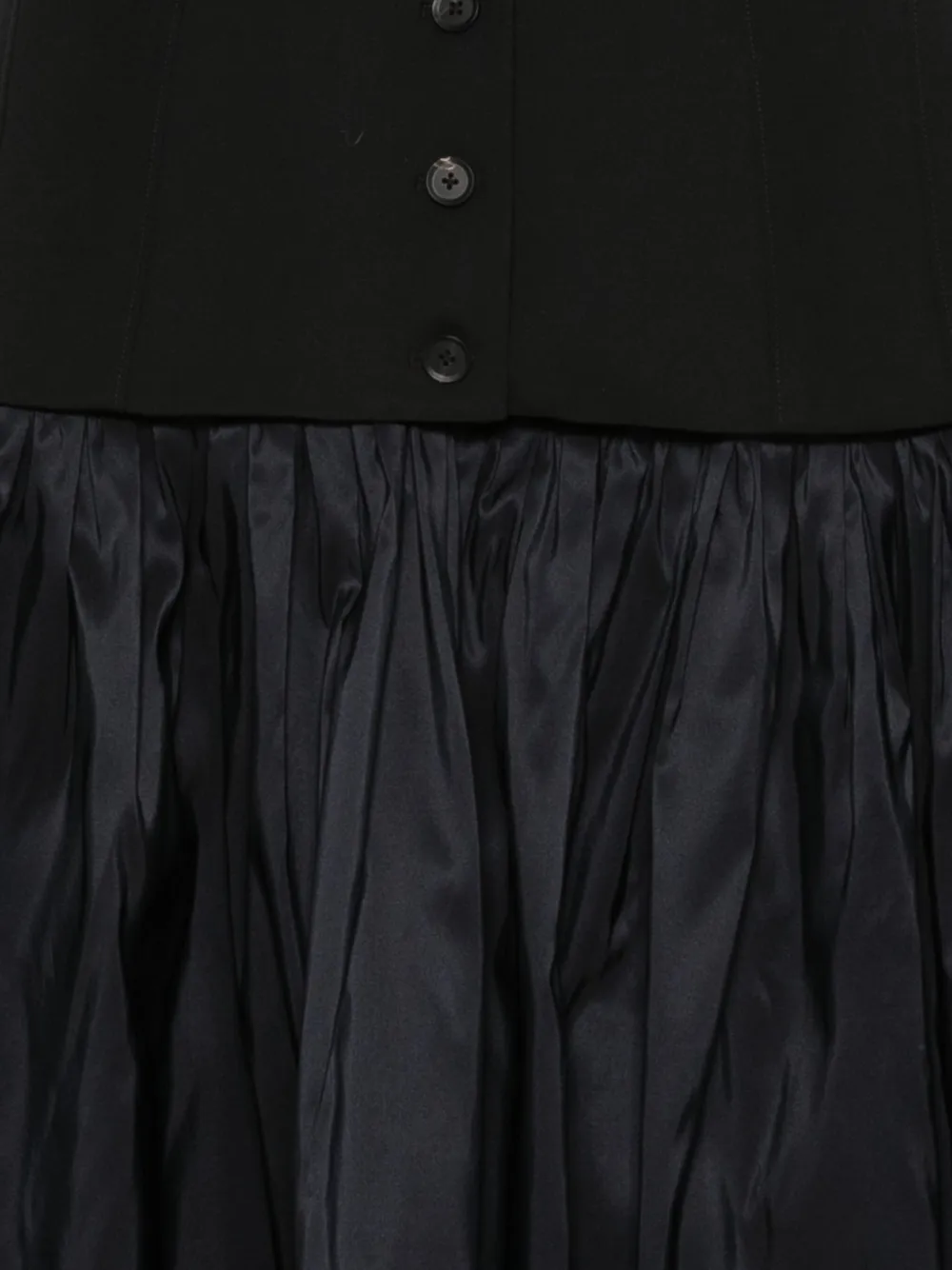 diotima Button-up midi-jurk met vlakken Zwart