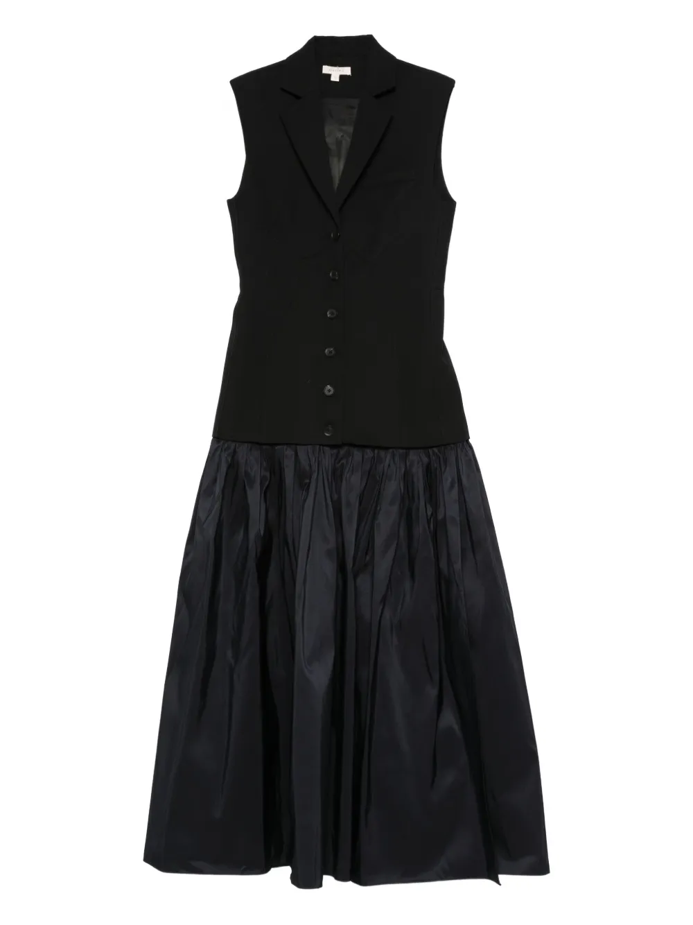 diotima vestido midi con paneles y botones | negro | Image 1