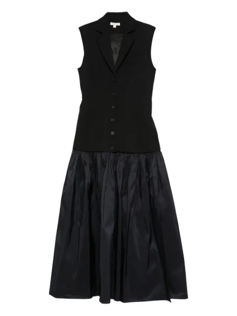 diotima panelled button-up midi dress