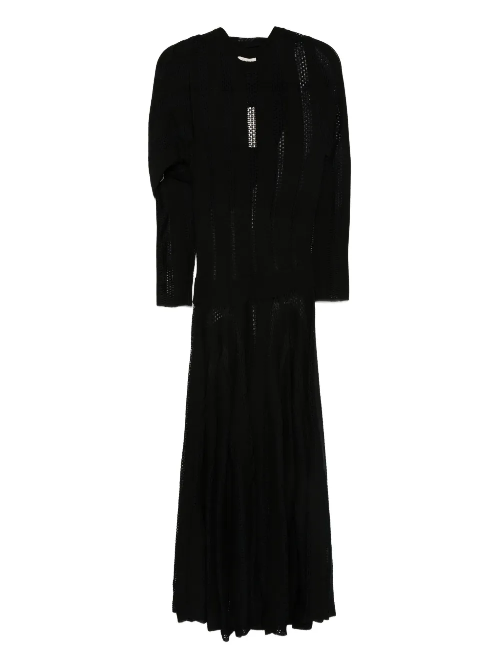 diotima long sleeve dress - ブラック diotima long sleeve dress - ブラック