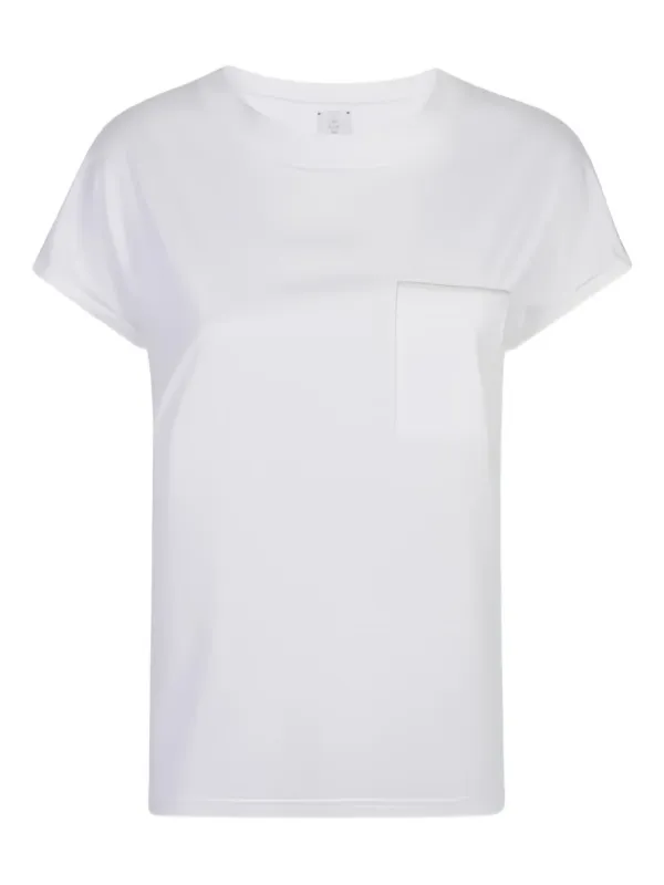 Eleventy Patch-pocket Rolled-cuff T-shirt in White