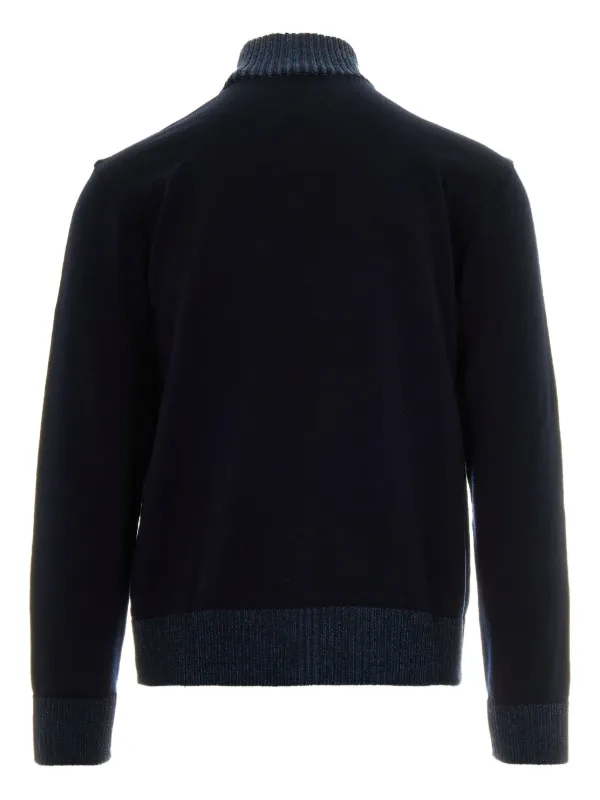 Paul Shark Cardigan Mit Geripptem Saum Blau FARFETCH AT