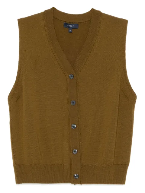 Soeur button-front sleeveless top