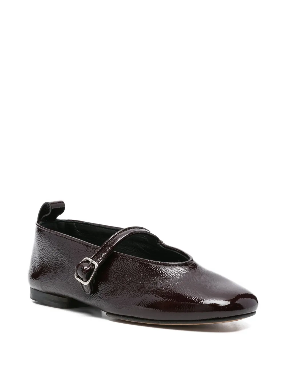 Soeur Leather Ballet Flats In Red