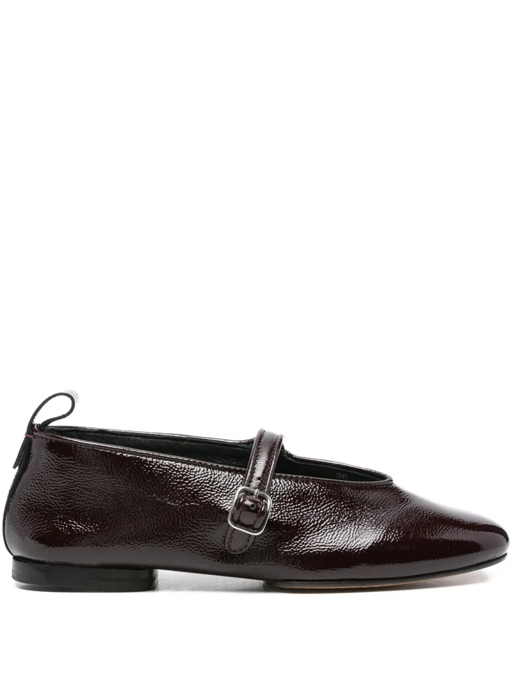 Soeur Leather Ballet Flats In Red
