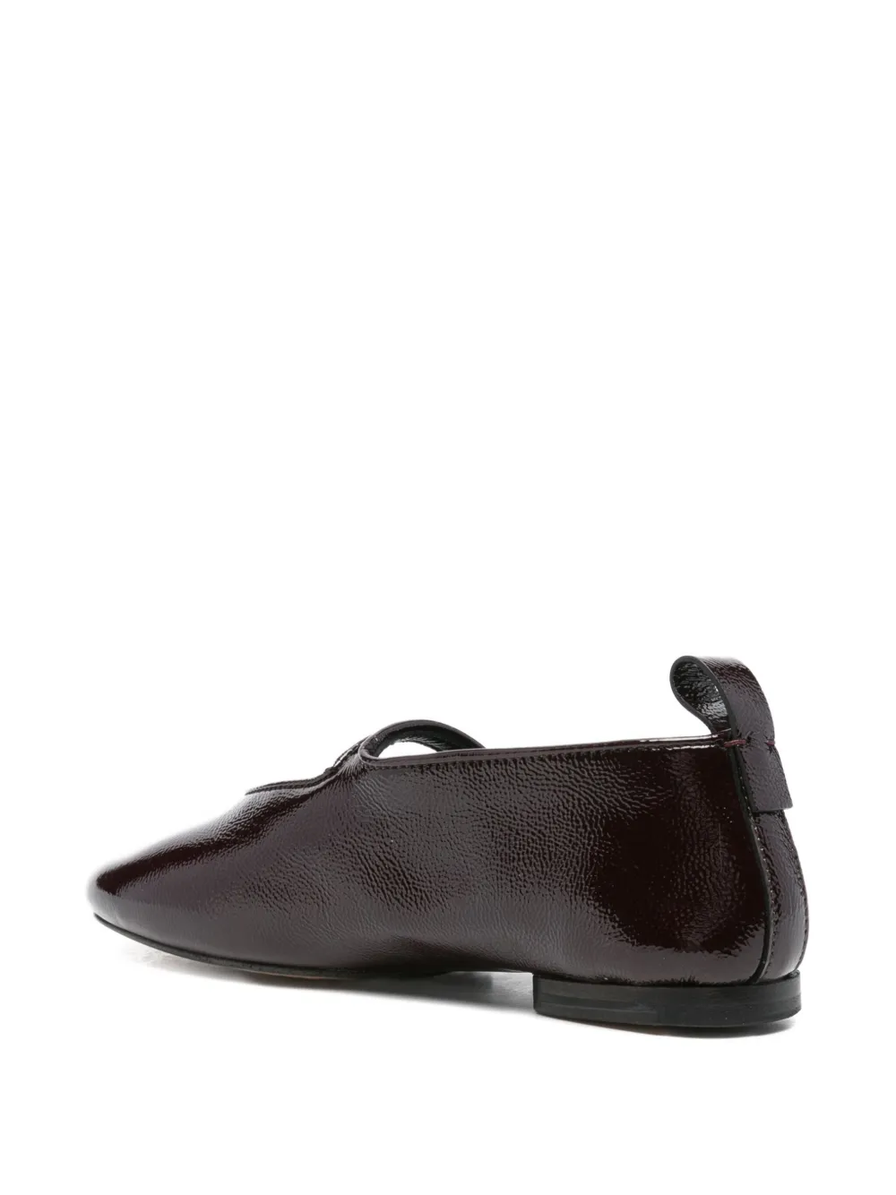 Soeur Leather Ballet Flats In Red