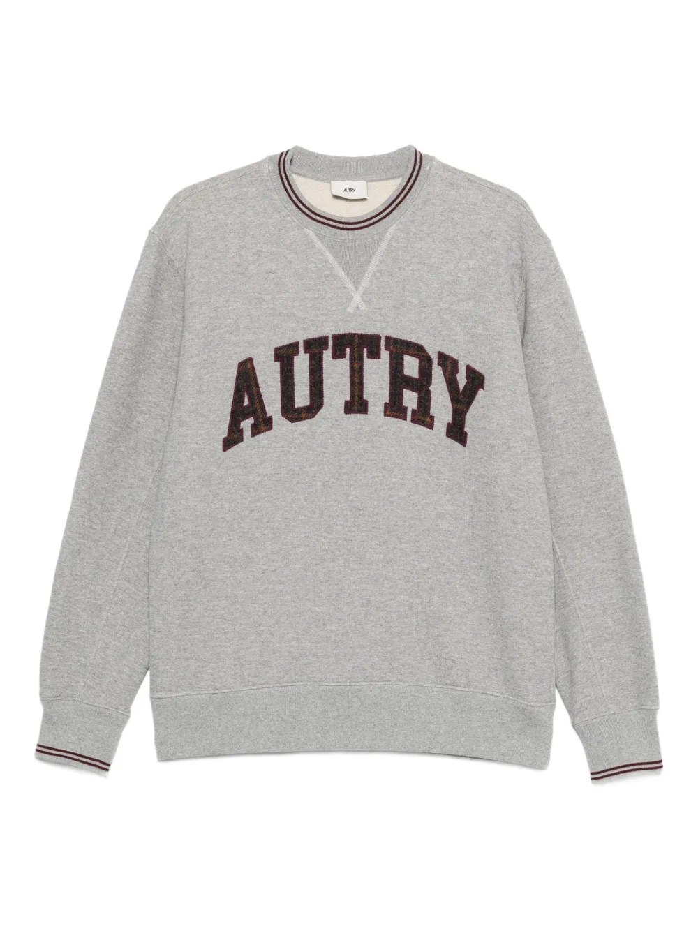 Autry logo-embroidered crew-neck sweatshirt Grijs