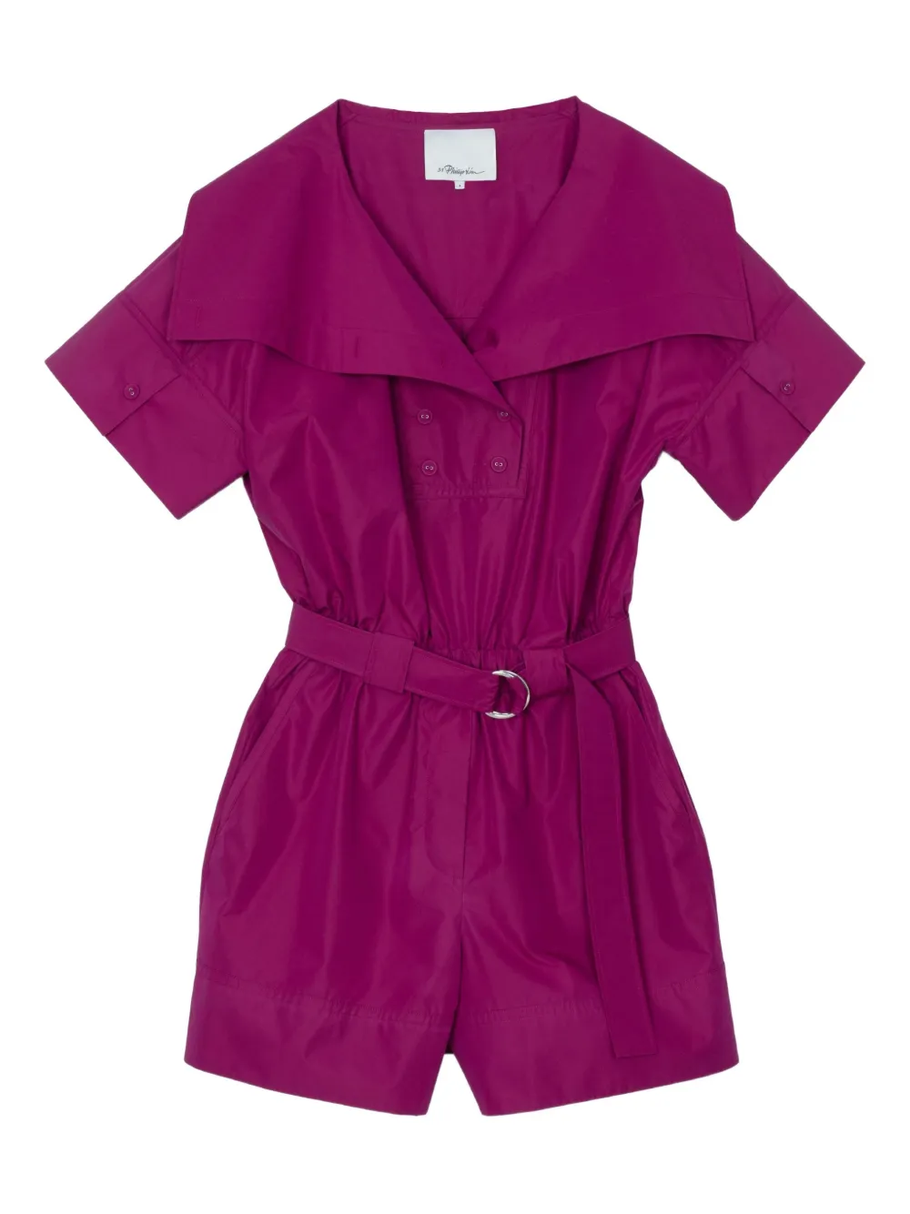 3.1 Phillip Lim wide-collar belted jumpsuit - ピンク 3.1 Phillip Lim wide-collar belted jumpsuit - ピンク