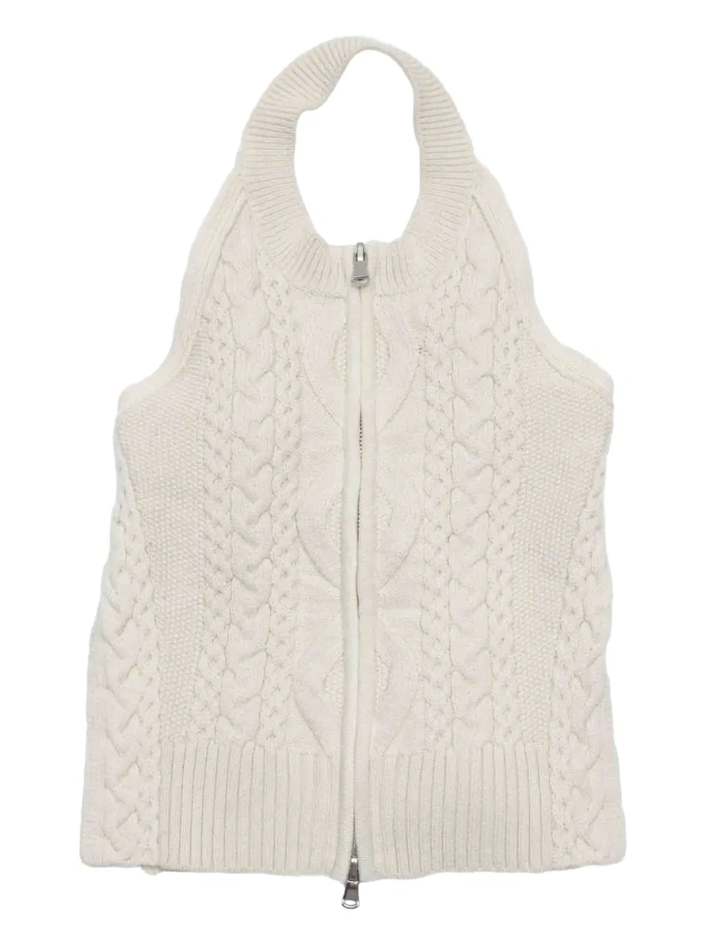 3.1 Phillip Lim cable-knit halterneck top Wit