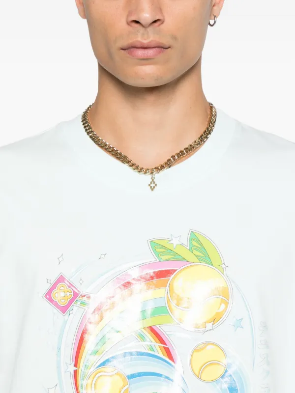 Casablanca グラフィック Tシャツ | ブルー | FARFETCH JP
