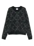 Casablanca logo-pattern sweater - Grey