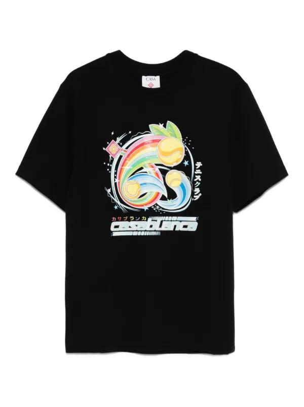 تيشيرت بطبعة قوس قزح