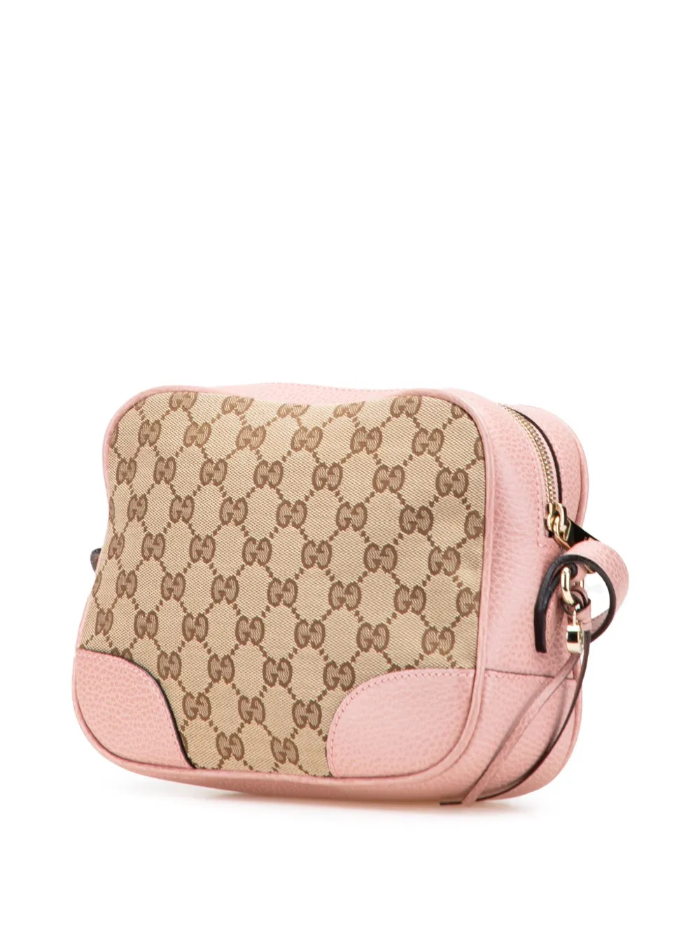 Pre-owned Gucci 2016-2025 Gg Canvas Bree Crossbody Bag In Brown