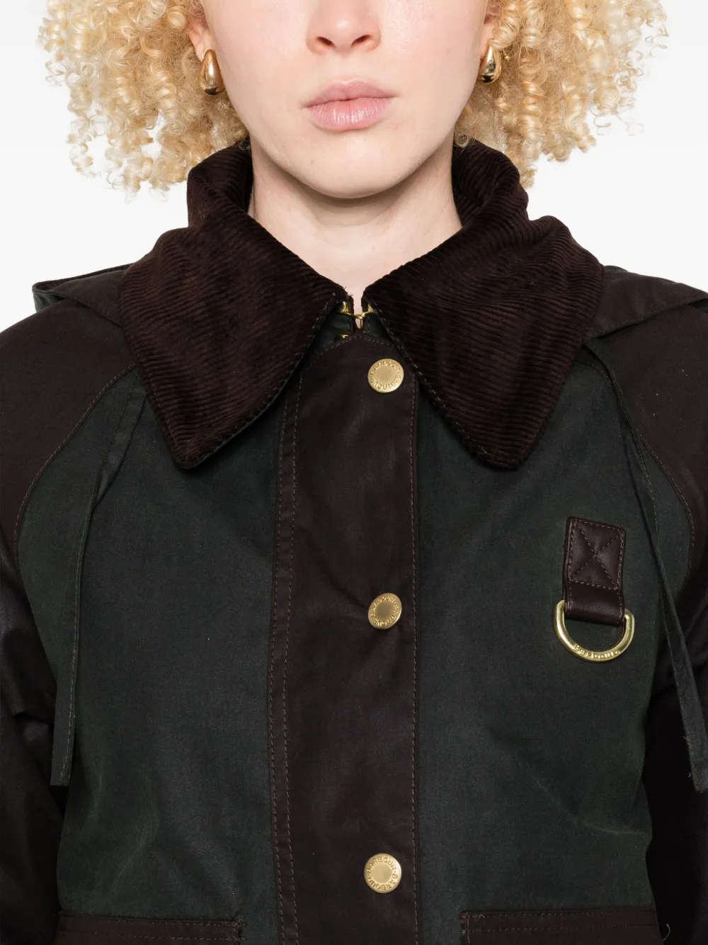 Barbour Reighton jack met capuchon Groen