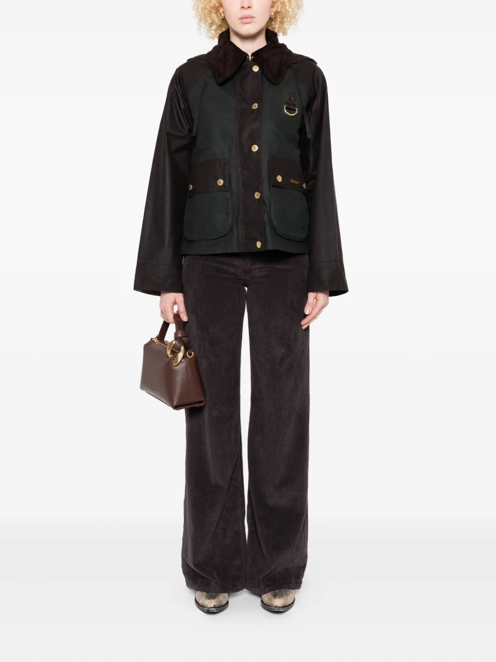 Barbour Reighton jack met capuchon Groen