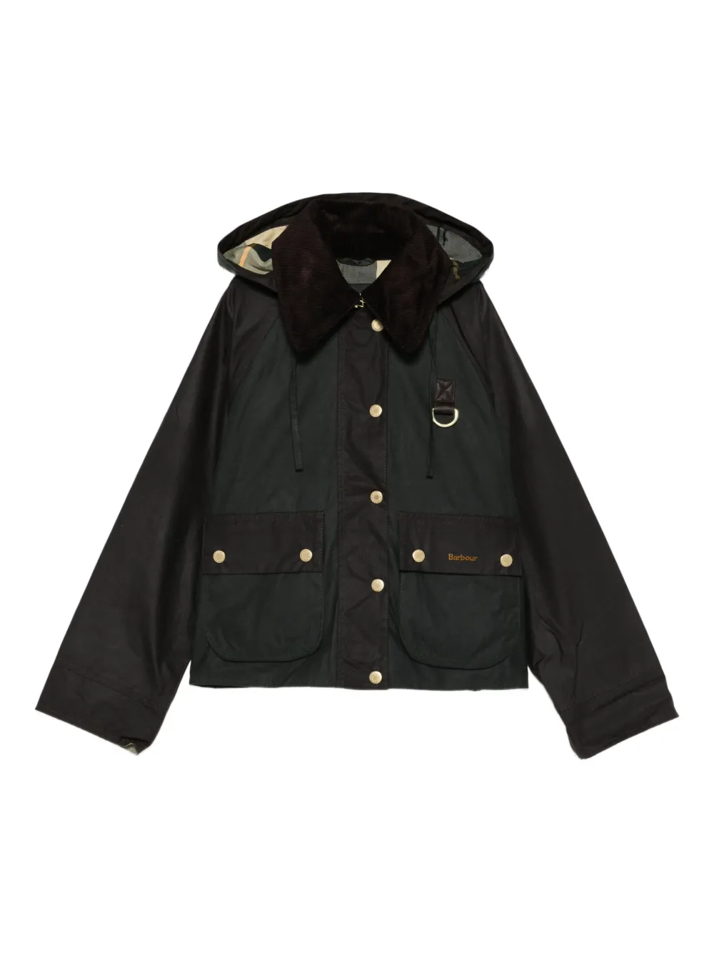 Barbour Reighton jack met capuchon Groen