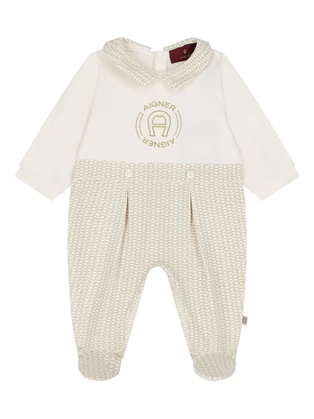 Aigner Kids logo-embroidered pajamas Wit