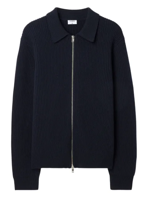 Filippa K ribbed zip-up cardigan