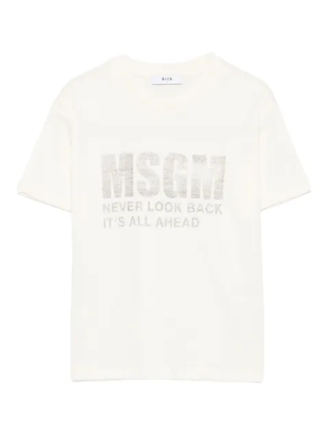 MSGM Kids T-shirt in cotone con stampa