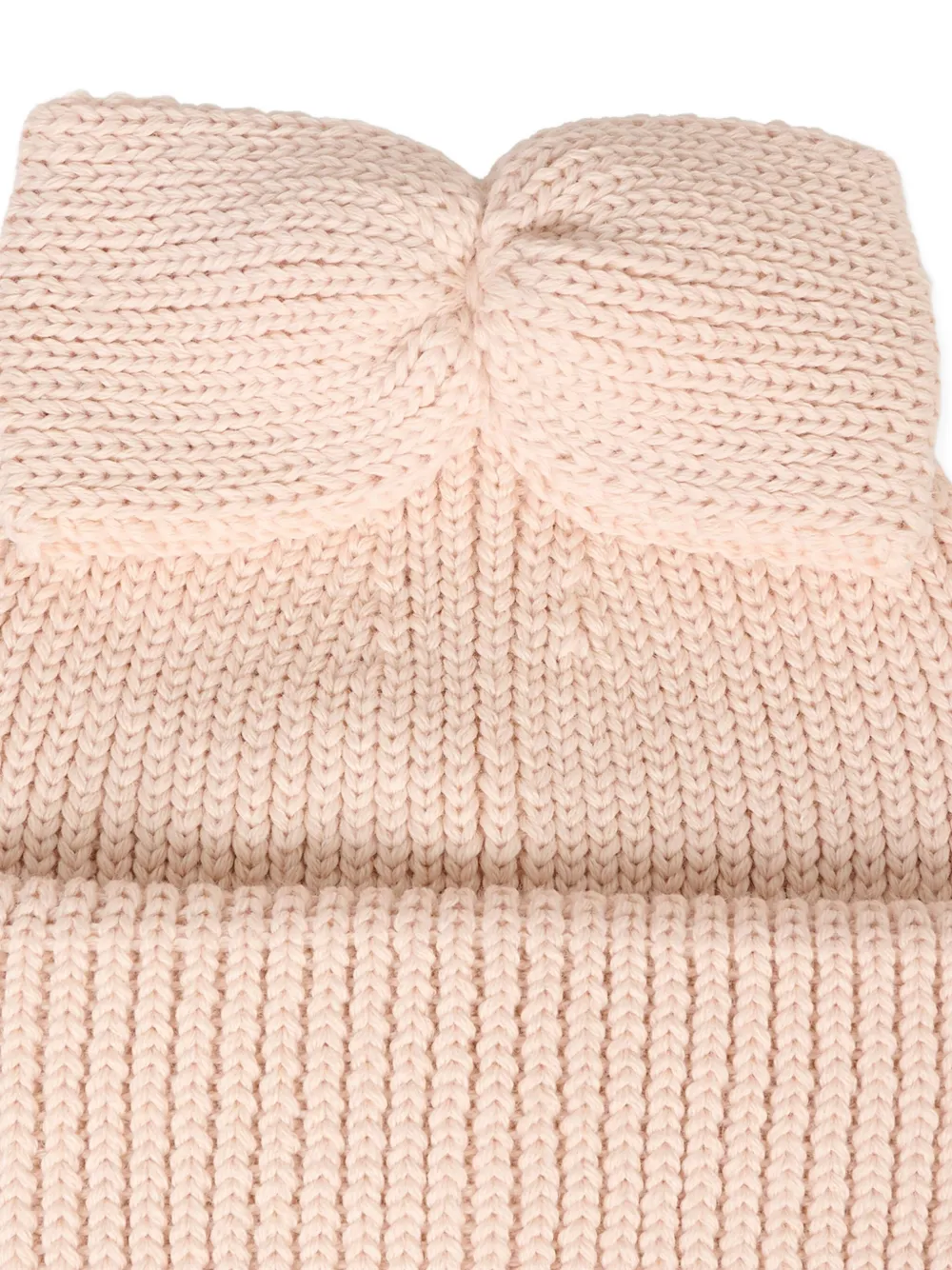 Simonetta Geribbelde muts met strikdetail Roze