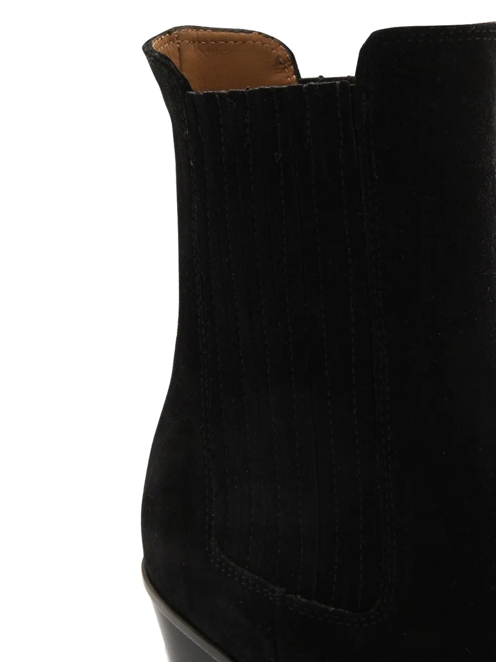 Paris Texas elastic-panel pointed-toe boots Black