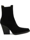 Paris Texas elastic-panel pointed-toe boots - Black