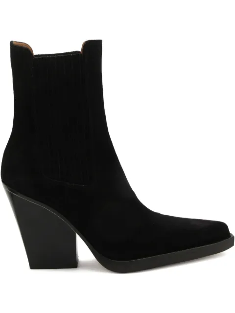 Paris Texas elastic-panel pointed-toe boots