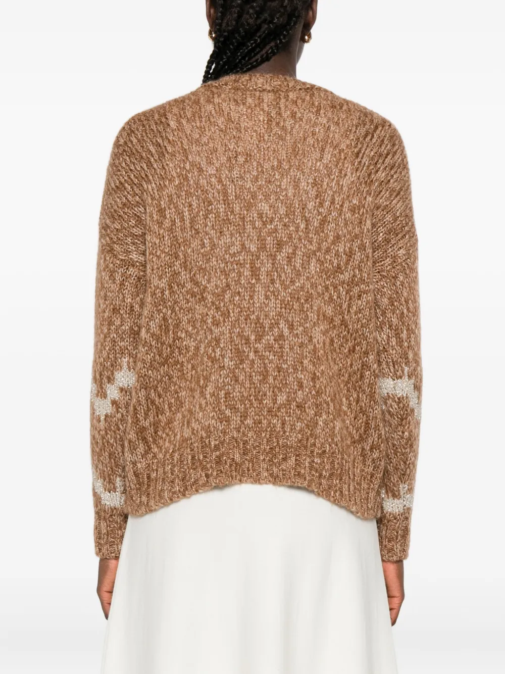 Pennyblack Snowflake-motif Sweater In Brown